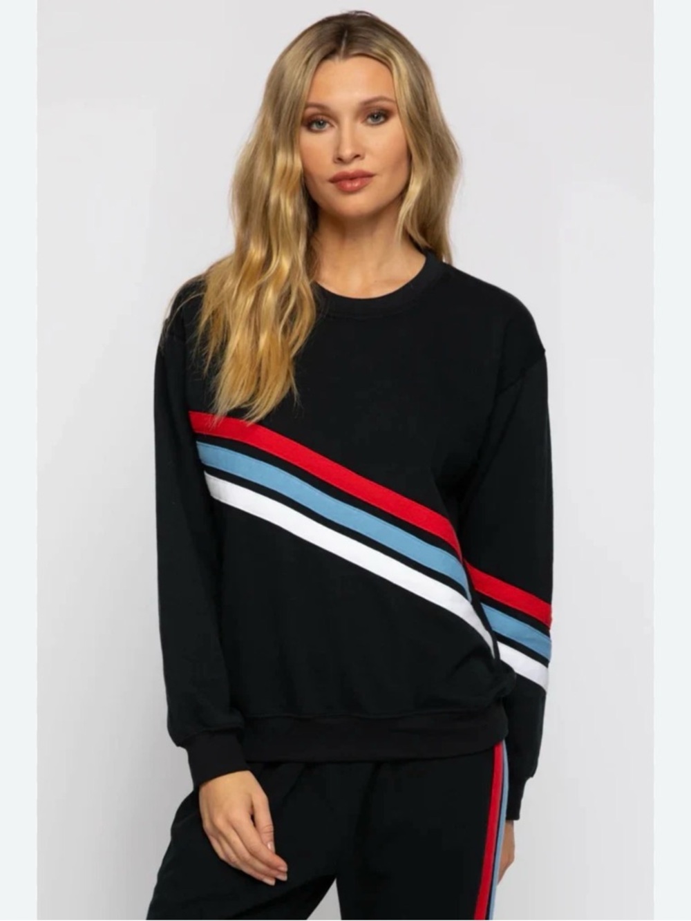 Sub Urban Riot Sweatshirt with Red and White Stripes